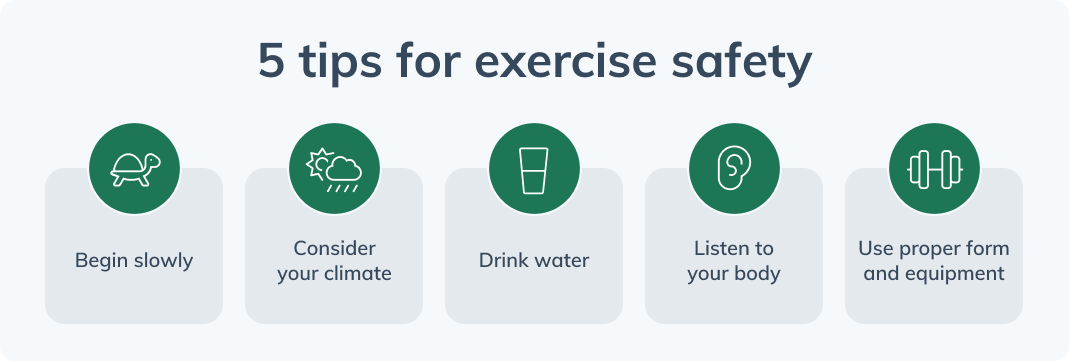 exercise safety 5 tips for exercise safety