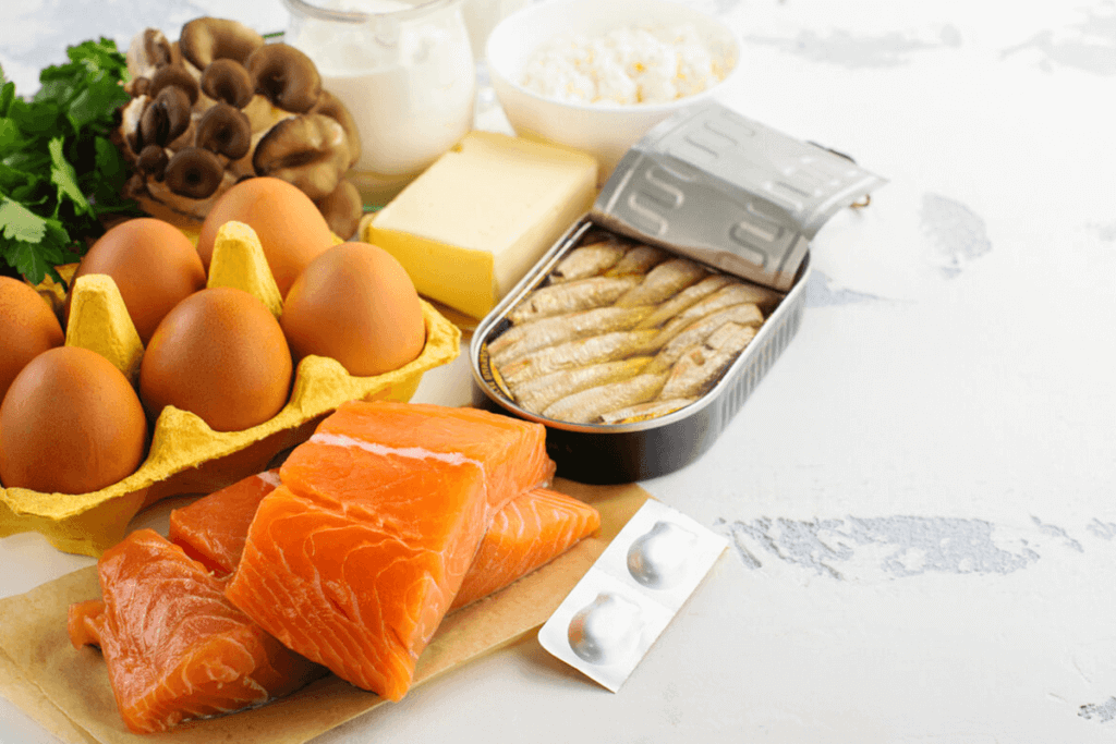 variety of raw foods that contain high amounts of vitamin d