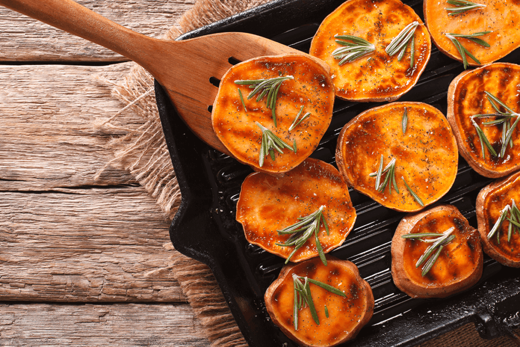 Sweet potatoes support healthy vision, boost the immune system and promote gut health.