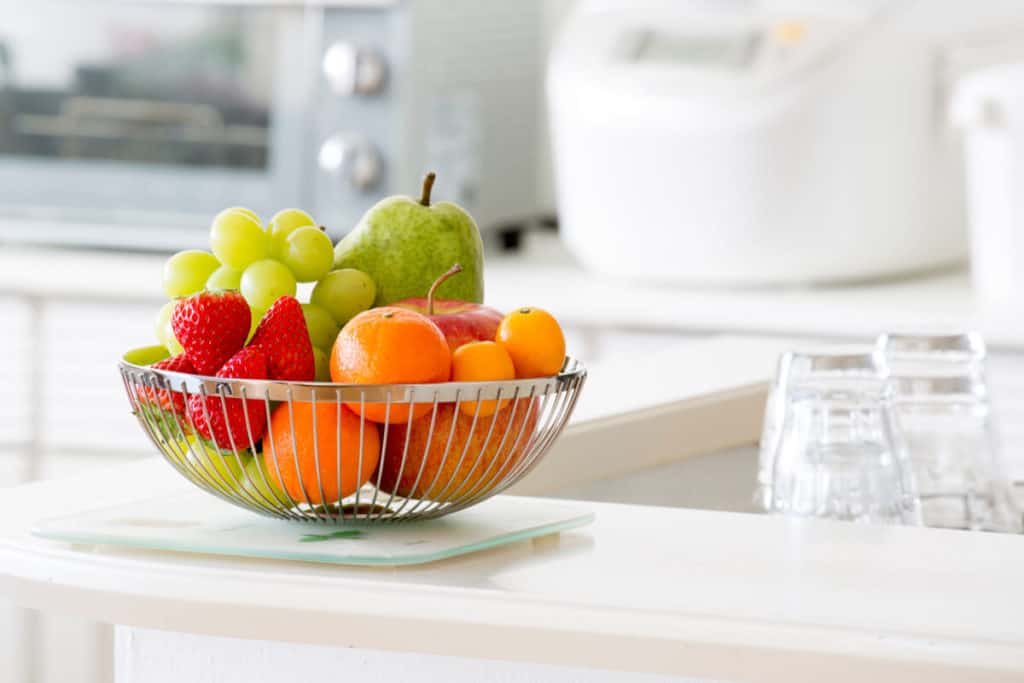 Image of fruit bowl sitting on counter top