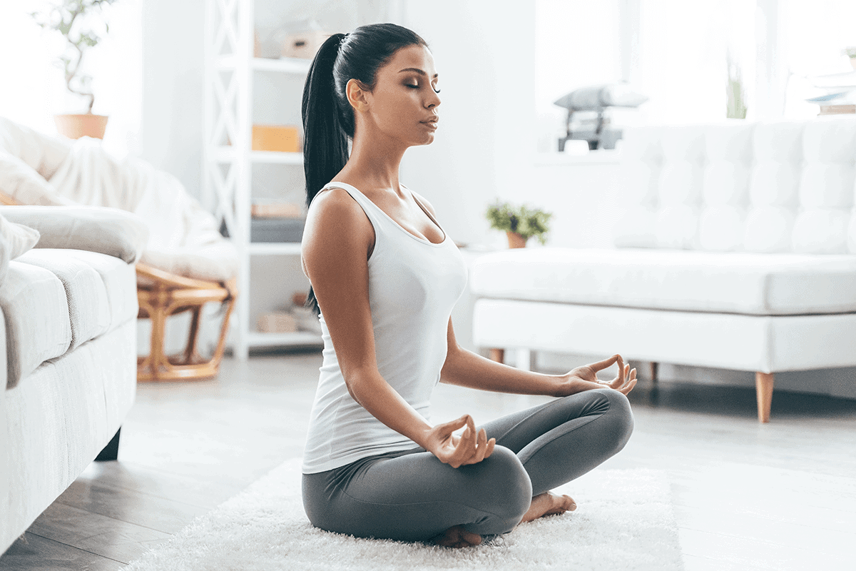 pregnenolone benefits woman meditating