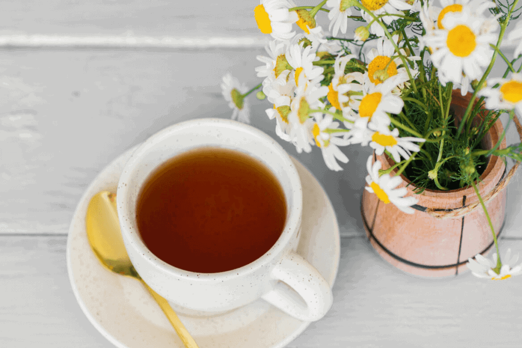 Nutrients for children chamomile tea 