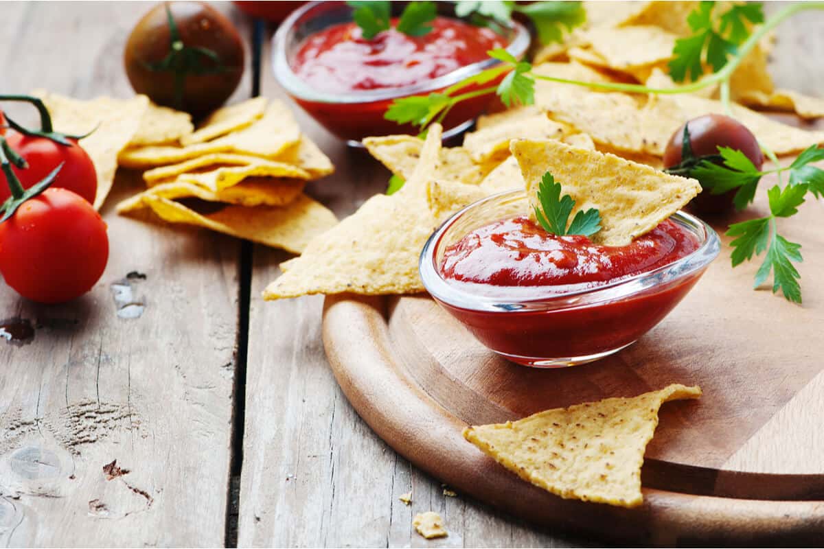 natural remedies for heartburn tomatoes and tomato salsa with chips