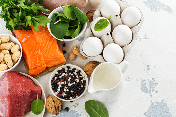 assortment of food that applies to the paleo diet guidelines