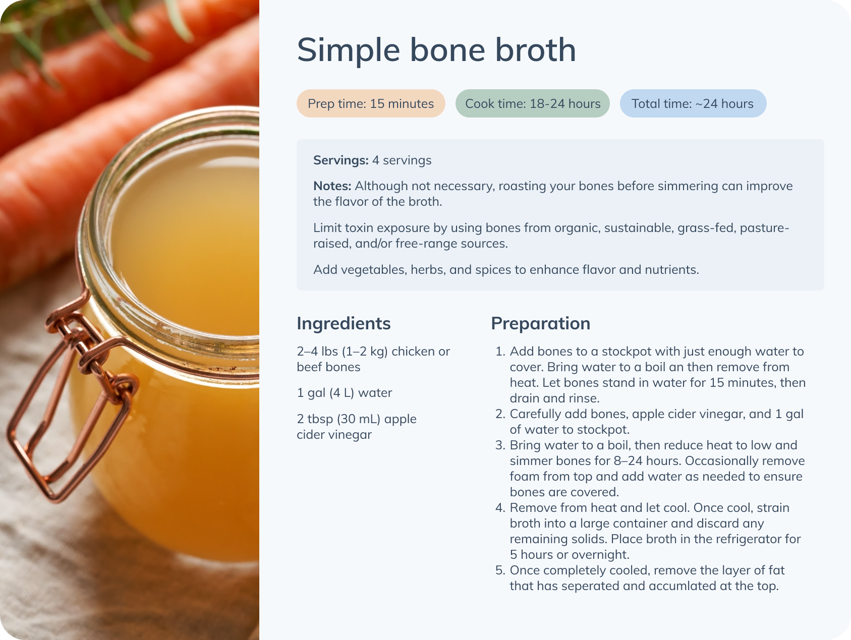 simple bone broth recipe