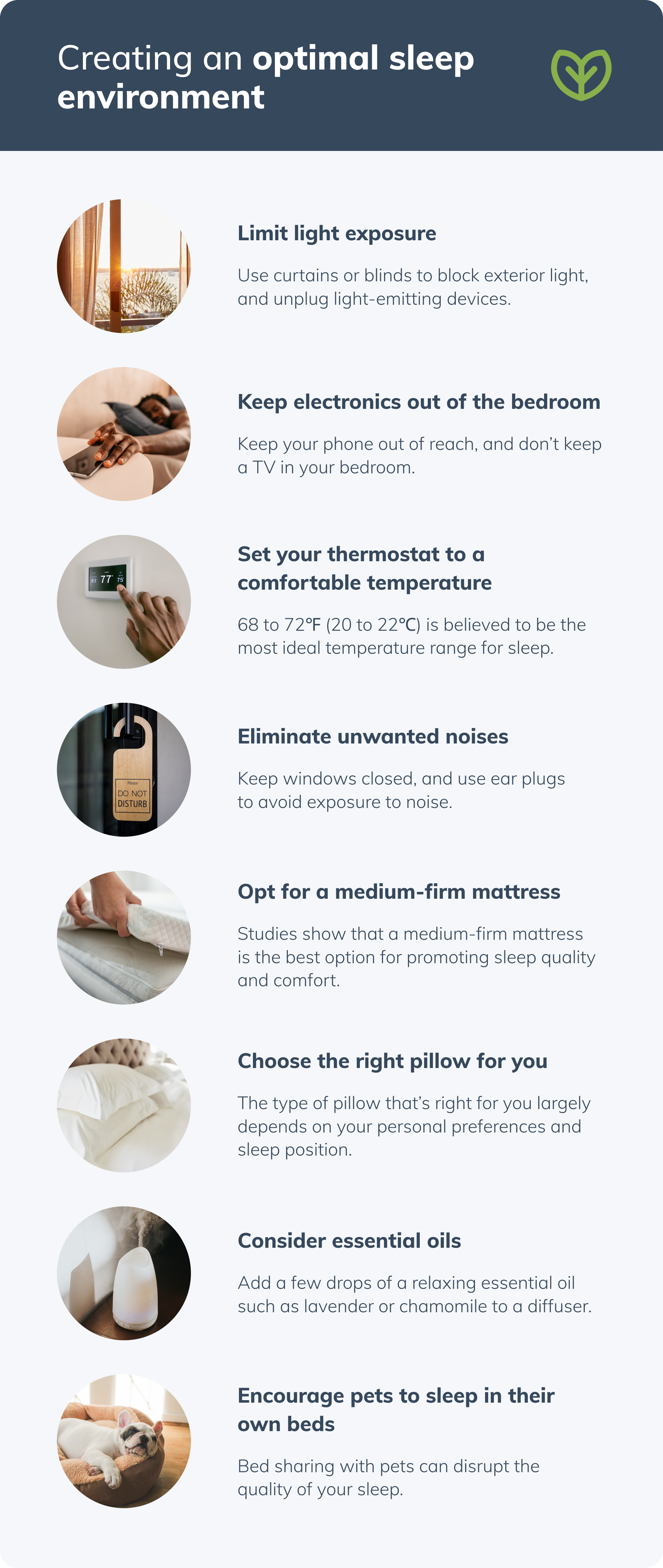 sleep environment checklist