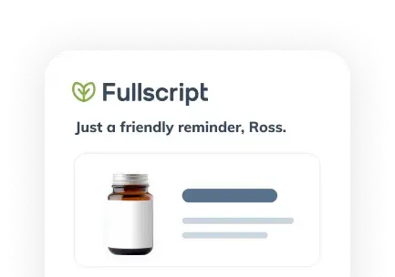 refill reminder notification with user name