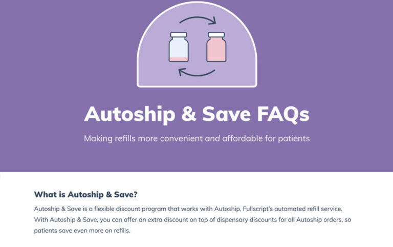 autoship and save practitioner faqs image