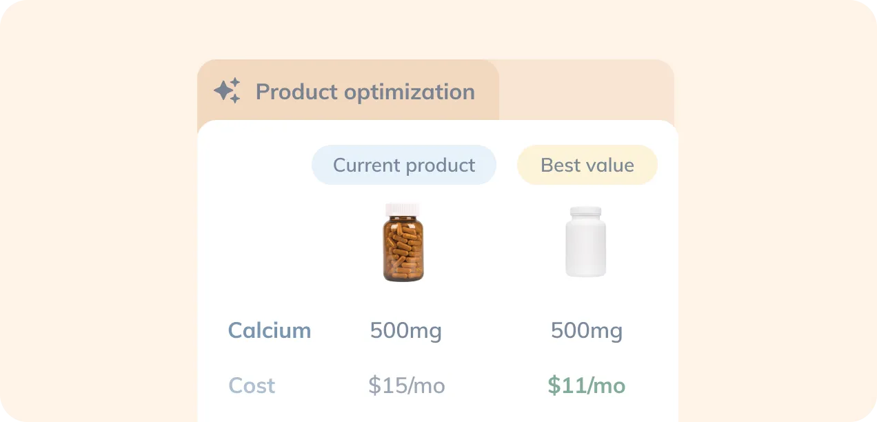 an image of product comparisons